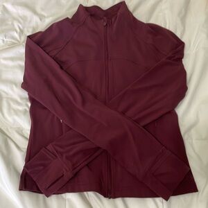 Lululemon burgundy cropped define jacket size 12 new with tags
